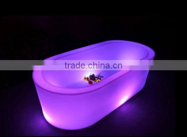 Modern popular rechargeable led lighting bathtub, led ice bucket