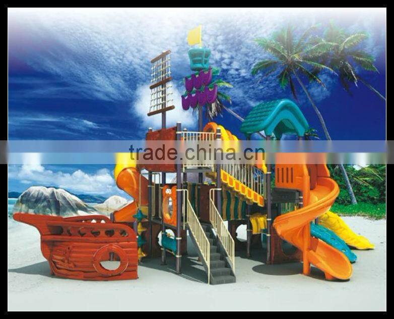 2013 PIRATE SHIP PLAYGROUND EQUIPMENT ,CHILDREN PLAYGROUND , CHILDREN PLASTIC SLIDE (HA-05001)
