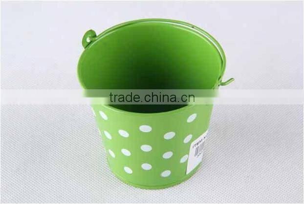 High Quality Chinese Factory New Style Garden Bucket for kids with dot printing