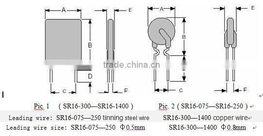 16V PPTC Resetable Fuse