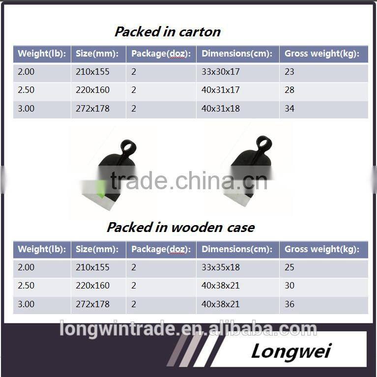 Types of steel Garden Hoe 305 , farm hoes and hand tools for sale
