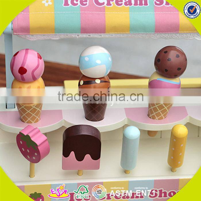 wholesale baby wooden Ice -cream shop toy,beautiful Ice -cream shop toy, top fashion wooden Ice -cream shop toy W10A022
