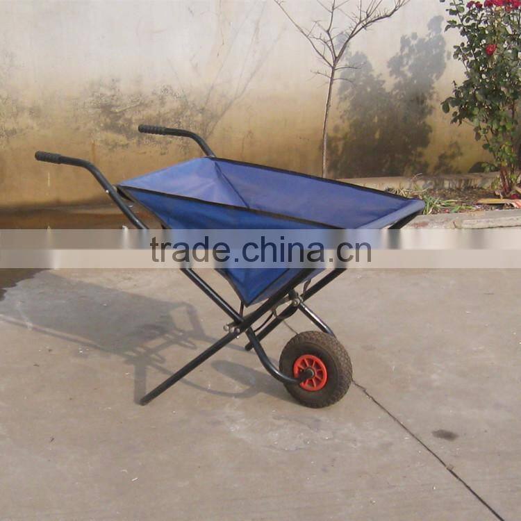 WB0400 portable lightweight garden trash folding fabric wheelbarrow