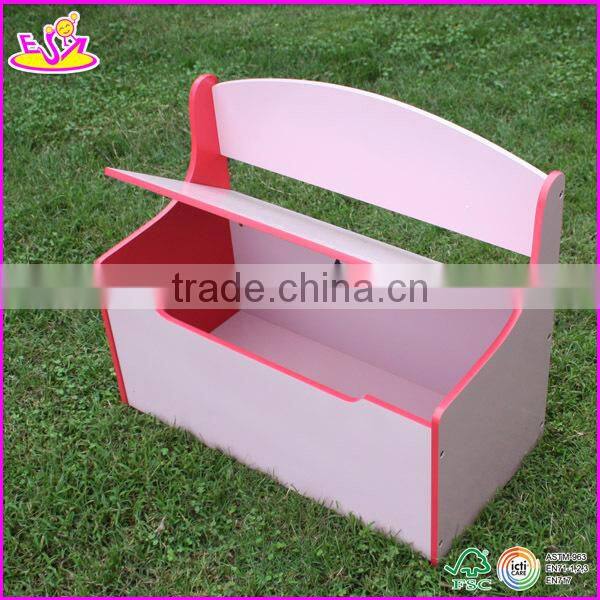 Hot new product for 2015 wooden home storage box for kids,cheap children home storage box,home folding chair storage box W08C013