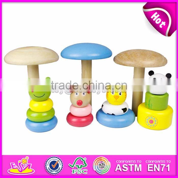 Best children educational toys wooden stacking rings for sale W13D147