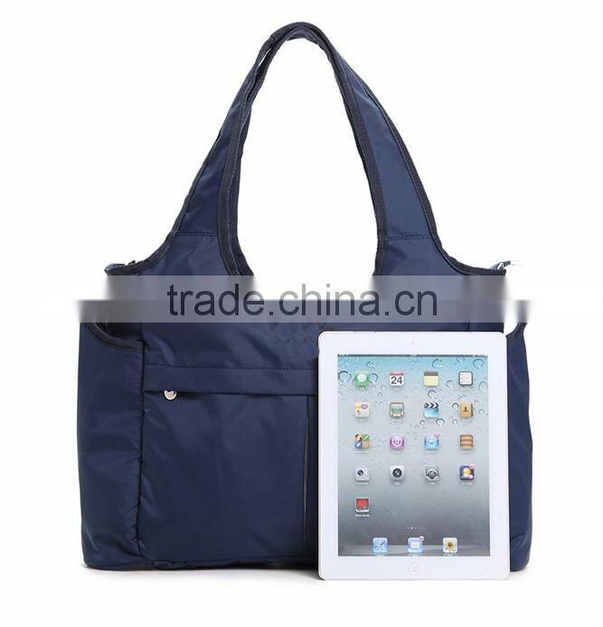 Folding 3pcs set nylon diaper bag for baby