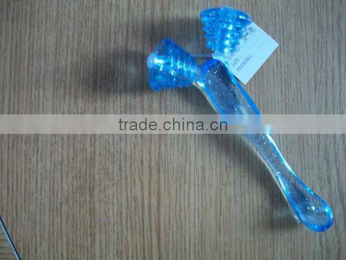 Y type plastic handhel massager slim roller