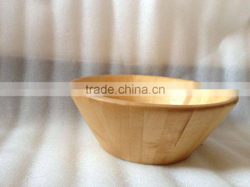rubber wood salad bowl