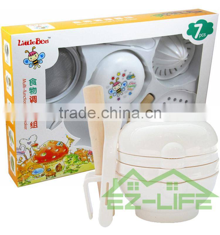 BPA free food grade plastic food processor for baby food maker and fruit grinder