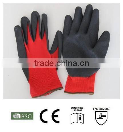 latex coated work gloves,kids latex gloves,softtextile working glove