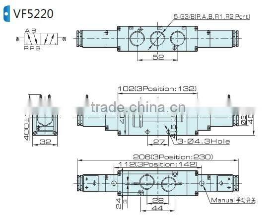 VF VZ pressure reduce valve with high quality