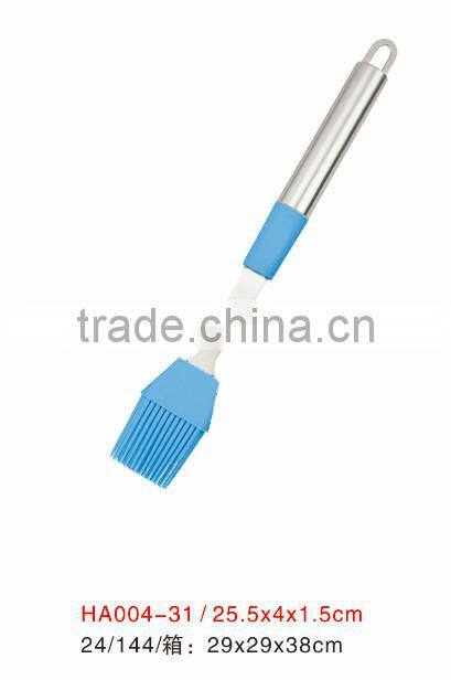 Brush with silicone tip / rubber brush with stainless steel handle