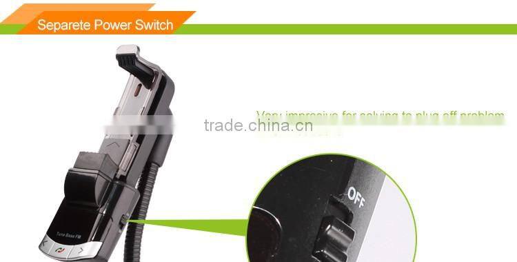 5 in 1 Multi-function wireless Bluetooth car kit with car charger mp3 fm transmitter car holder Handsfree Calling