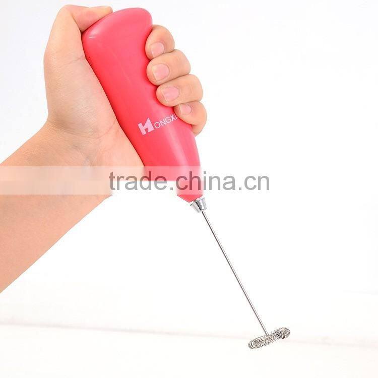 Kitchen Practical Mini-electric Handheld Milk Cream Coffee Shake Frother Battery Operated Whisk Mixer Egg Beater Foamer