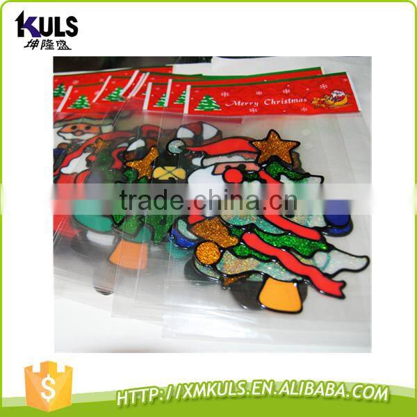 Christmas decorations stickers cartoon window stickers for kids