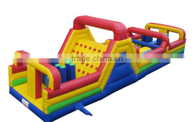 2016 Combo,Castle Type and PVC Material giant inflatable bouncy obstacle course
