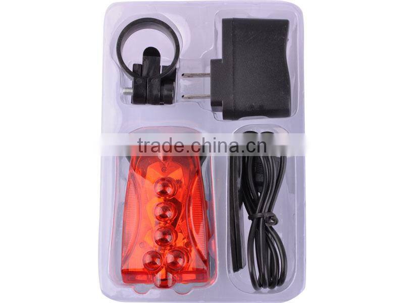 China Wholesale Bicycle Accessroy USB LED Red Laser Bike Rear Light, Rechargeable Bicycle Taillight