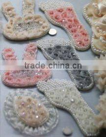 felt flower france hair clips