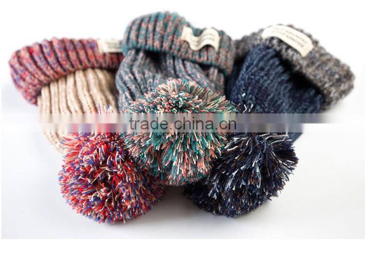 Wool hat children winter tide South Korea Korean new cashmere earmuffs plus parent-child knit hat female winter young lovers