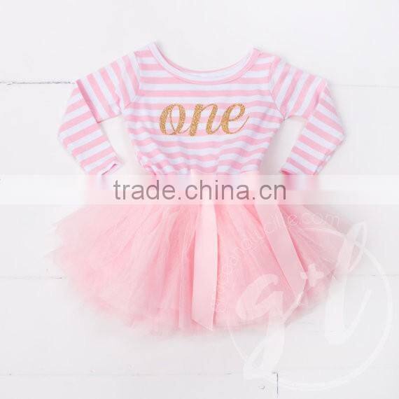 2017 Newborn Baby Clothes Girl Party Children Frocks Designs Tutu Dress hsd2043