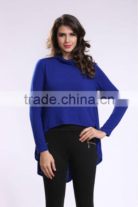 2014 New Arrival Computer Knitting Sweater Design for Ladies Long Sleeve Sweater
