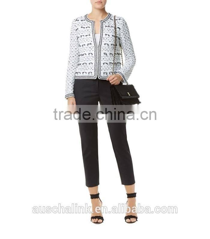 factory price new fashion elegant ladies knitted jacket
