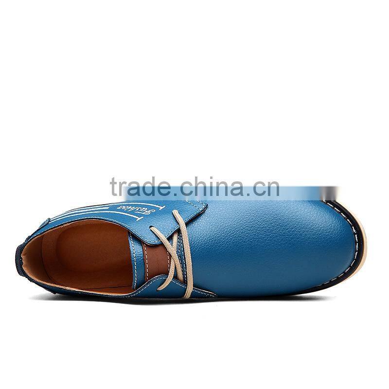 hot sell best quality men relaxation casual shoes leather fashion, adults business leather shoes casual made in china factory