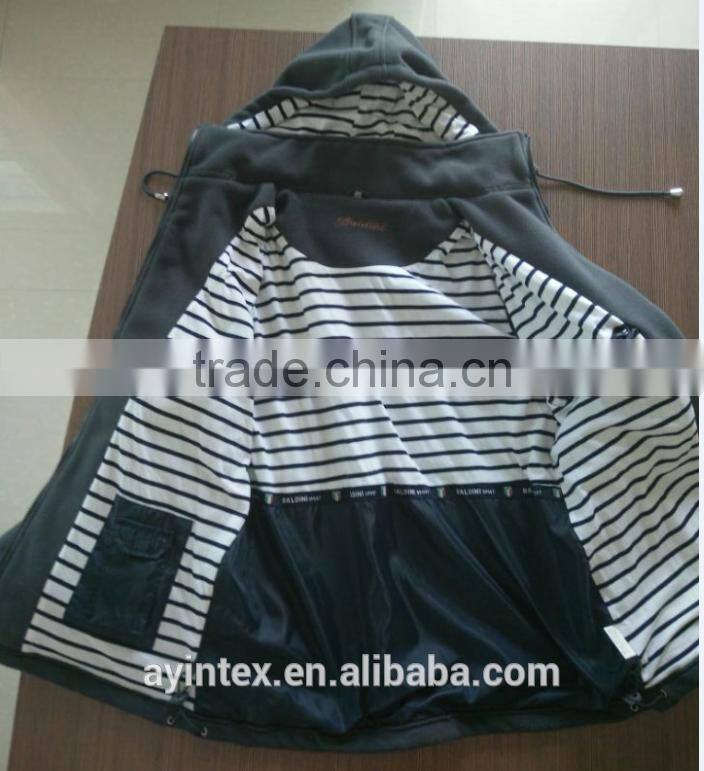 Custom polar fleece jacket with hood