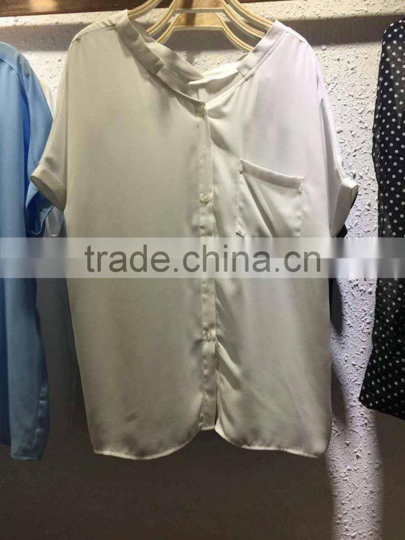 GZY linen fabric fashion for shirt women 2017 stock lots
