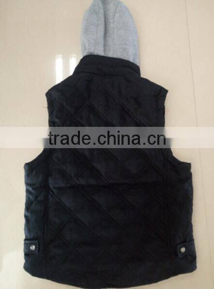 factory waistcoats bulk wholesale vest with hood casual mens vests