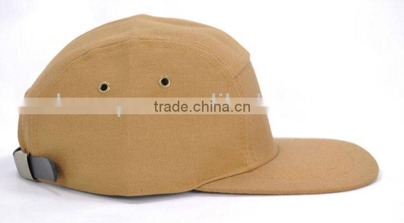 Flat brim old school rust 5 panels baseball plain strp back hats