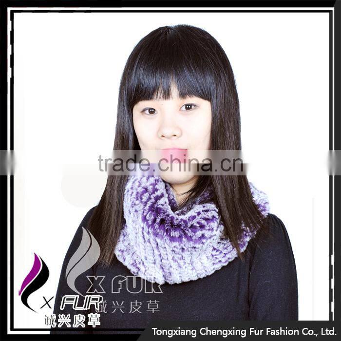 CX-B-76F Wholesale Scarf Supplier In-stock Cheapest Rex Rabbit Fur Shawl
