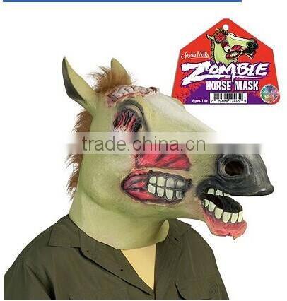 New Style Latex Halloween Scary Zombie Horse Head mask