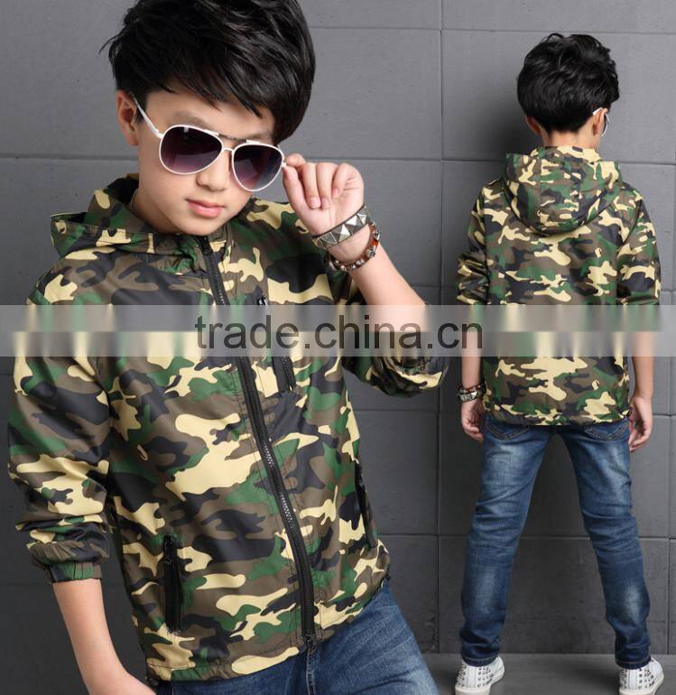 2016 children's camouflage boys winter Jacket
