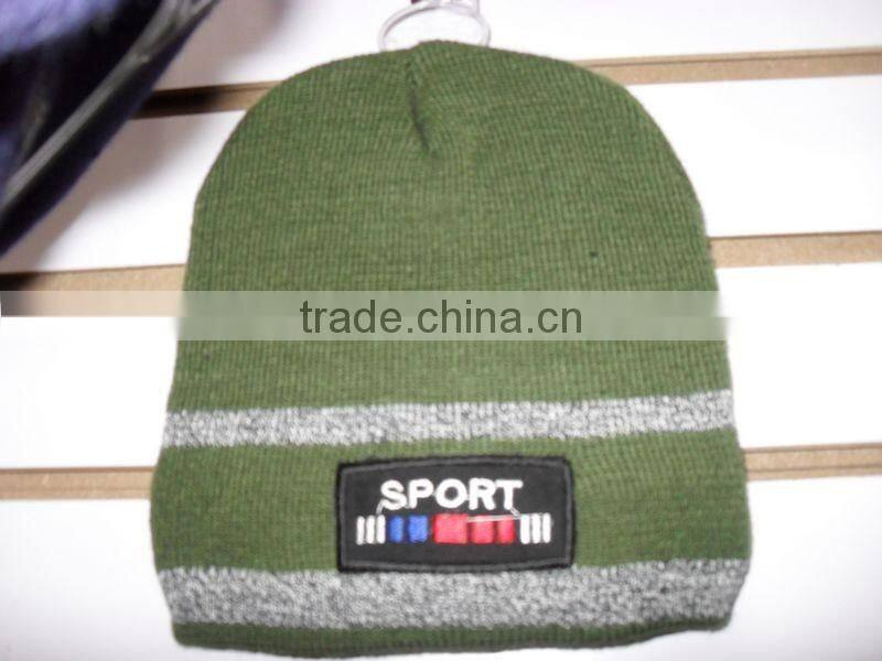 camo pattern winter knitted beanie hat