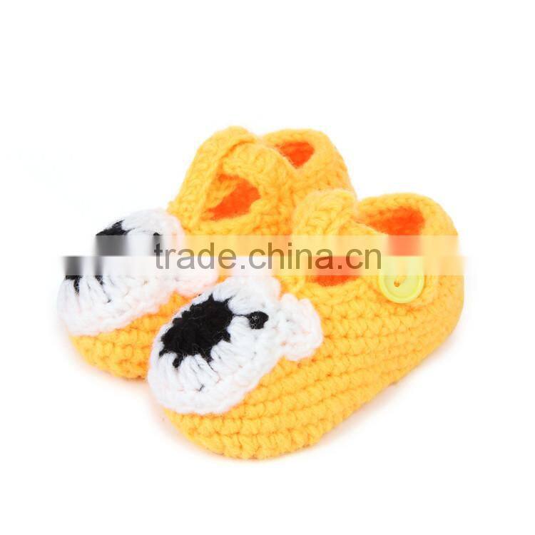 Cartoon Little Bear Style Free Crochet Pattern Baby Shoes