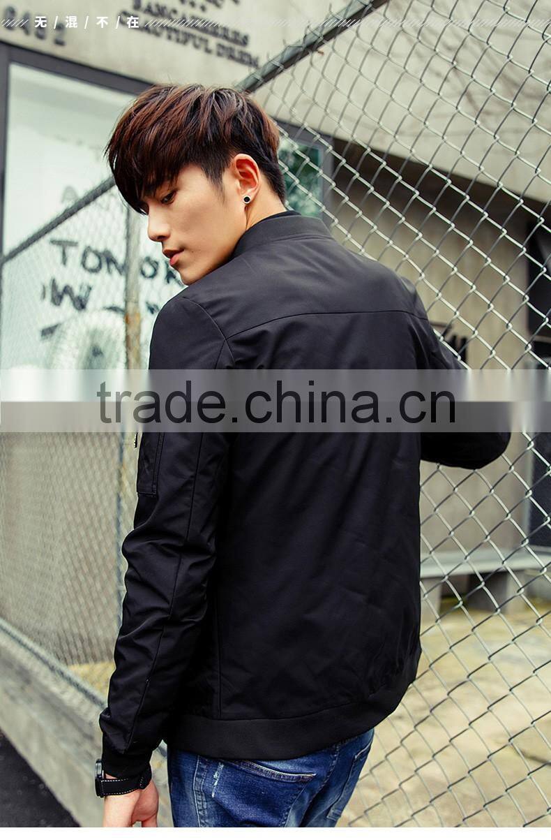 OEM Fashion Clothing 2016 Comfortable 100% Polyester Autumn Varsity Jacket Men