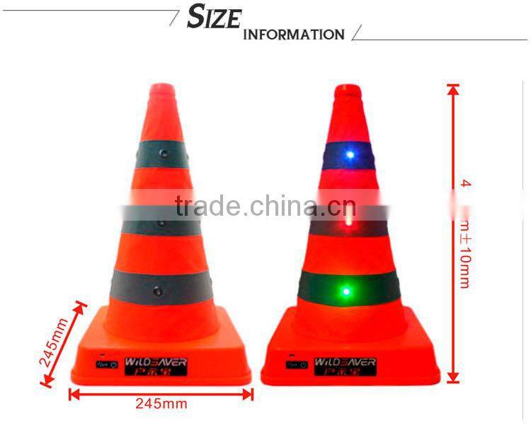 collapsible portable safety orange foldable traffic cone