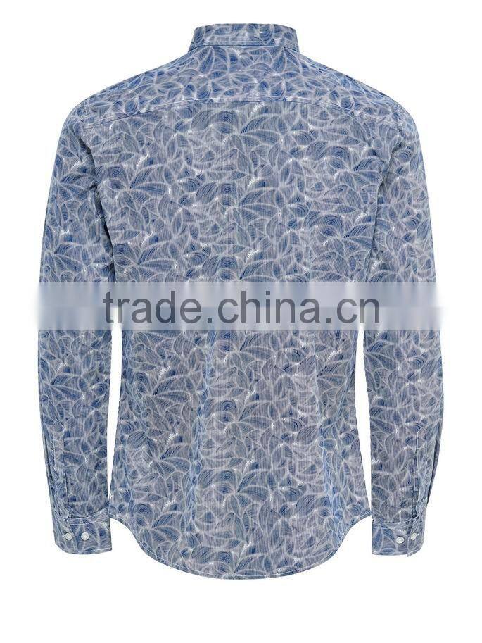 Men's casual autumn wear long sleeve thick shirt
