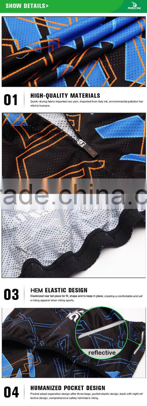 BEROY super breathable short sleeve triathlon cycling bike wear for men