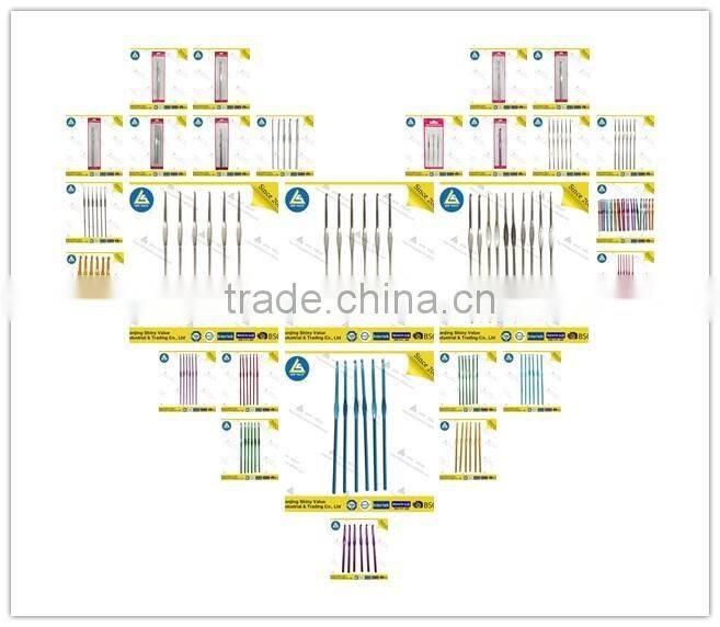 Custom Single red aluminum crochet knitting needles