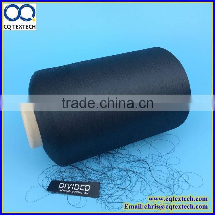 100D/120TPM BLACK POLYESTER YARN for Label Use