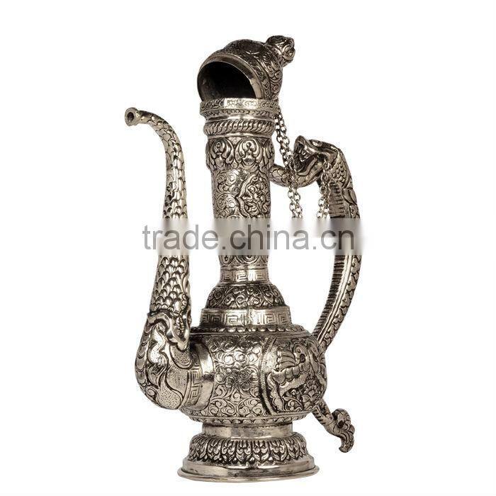 White Metal Surahi , Antique Surahi Handicraft Gift