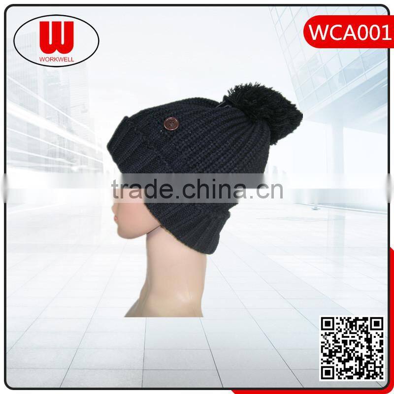 Womens jacquard knitted winter hats