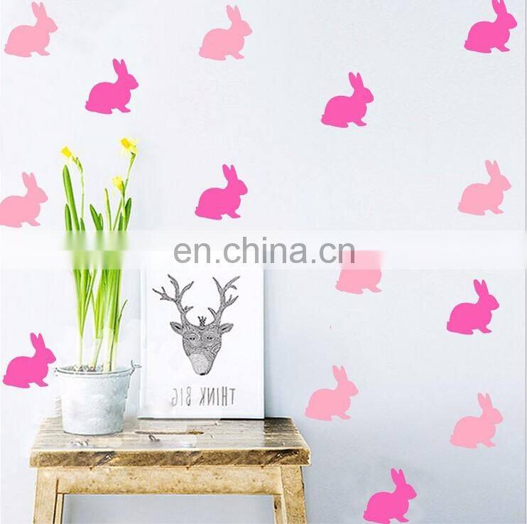 Cute Rabbit Ins Style Vinyl Wall Sticker Children Room Home Decoration Mural Roon Decal