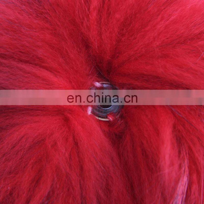 Chinese Factory Wholesale Colorful Real Raccoon Fur Pom Poms