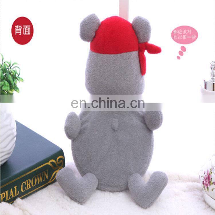 New design practical creative plush wall clock for sale Kids Gifts Plush cute animal Clock
