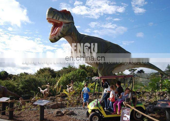 Theme park animatronic dinosaur life size statues manufacturers