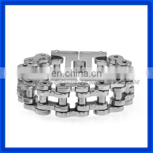 2014 Men's Motorcycle Chain Stainless Steel Biker Bracelets China Factory