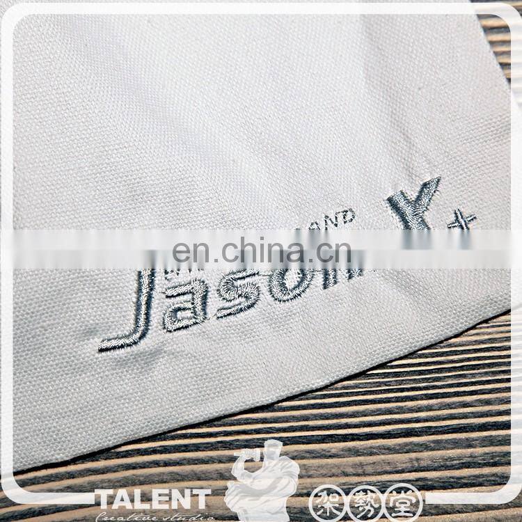 Custom embroidery logo plain ECO 100% pecent cotton organic Cloth cotton Cloth Drawing string Bag